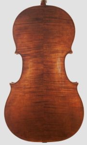 back of Ruppert cello